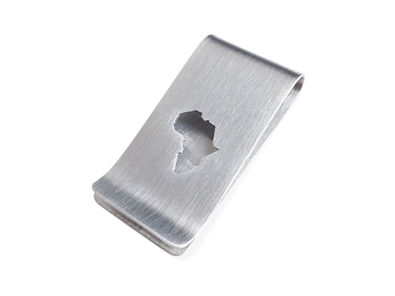 Africa Cut Money Clip Africa Cut Money Clip